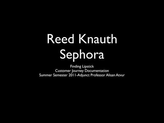 Sephora navigation