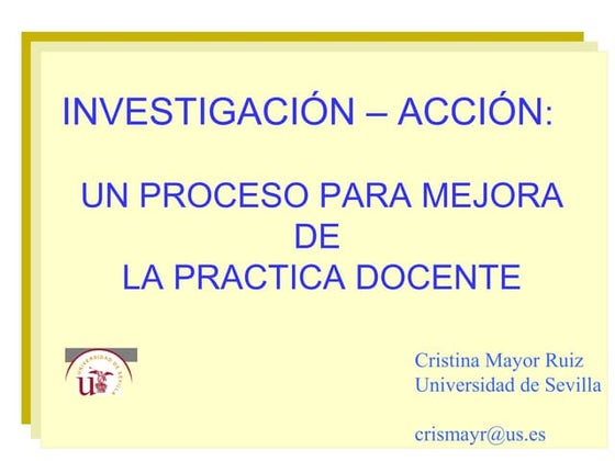 Sesión 1 investigación acción