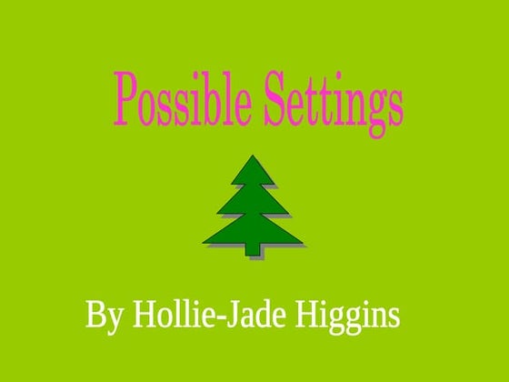 Setting by Hollie-Jade Higgins
