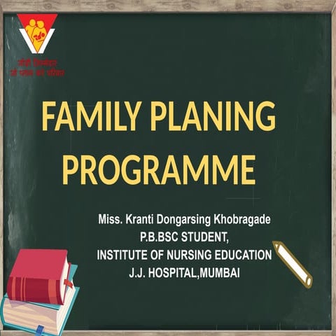 FAMILY PLANING METHOD AND PROGRAMME IN BRIEF