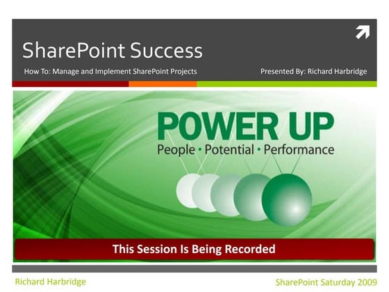 SharePoint Saturday - SharePoint Success
