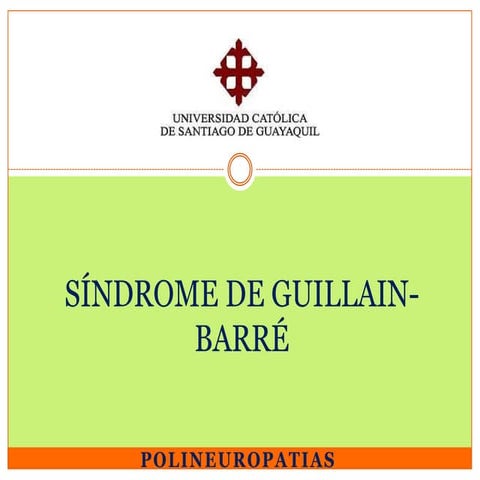Sindrome de guillain barre