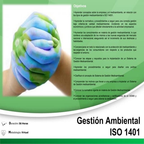 Sistema de gestión ambiental e iso 1401