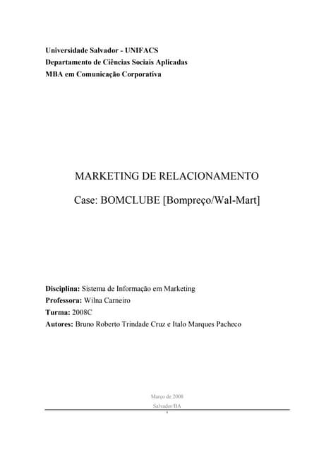 Marketing de relacionamento/SIM_case bompreço (by Bruno Trindade)