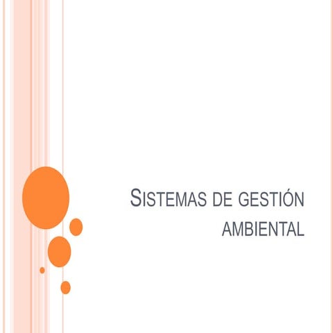 Sistemas de gestion ambiental