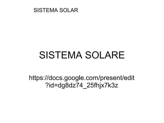 Sistema solare
