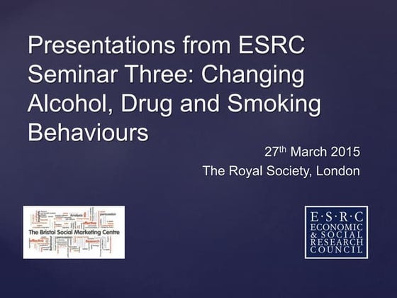 Slideshare presentations from esrc seminar three