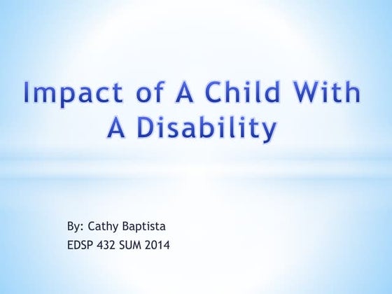 Impact of a child with a disability
