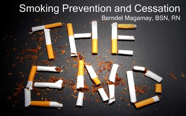 Smoking prevention and cessation