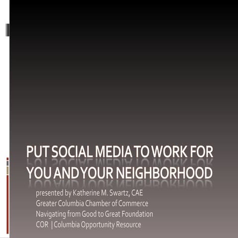 Social Media for Neighborhood Leaders