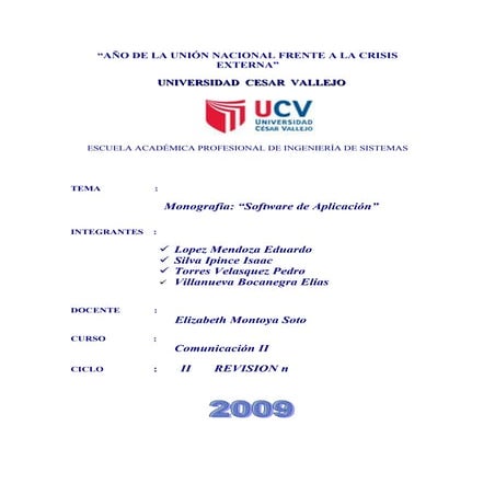 Software de aplicación