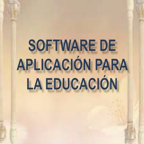 Software de aplicación para la educación