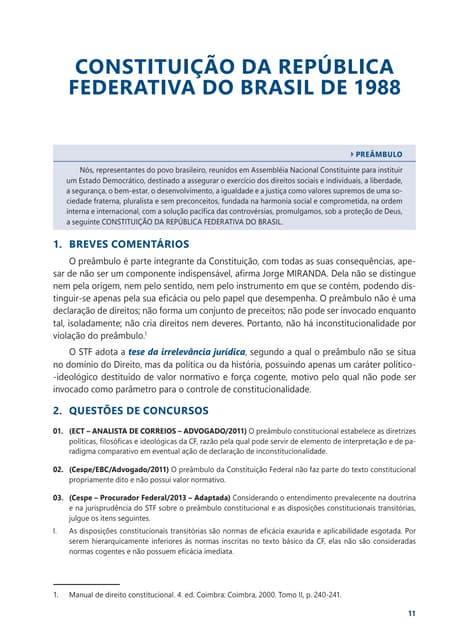 Constituição Federal para Concursos (CF) - 5a ed.: Rev., amp. e atualizada (2...
