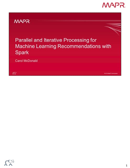 Machine Learning Recommendations with Spark