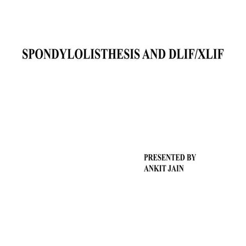 Spondylolisthesis