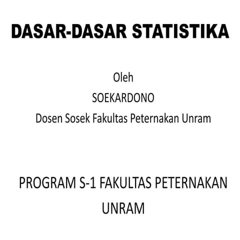 Statistika 1