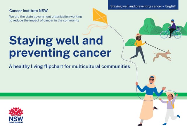 Staying well and preventing cancer: Community education flipchart