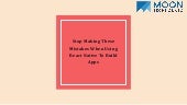 Stop making these mistakes when using react native to build apps