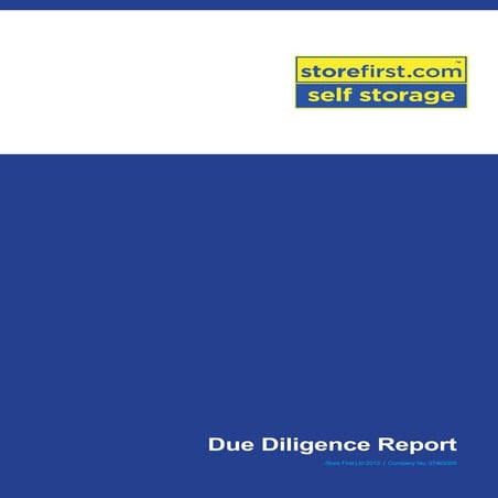 Storefirst Due Diligence Report