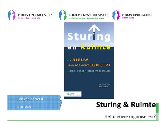 Sturing En Ruimte 9 Juni