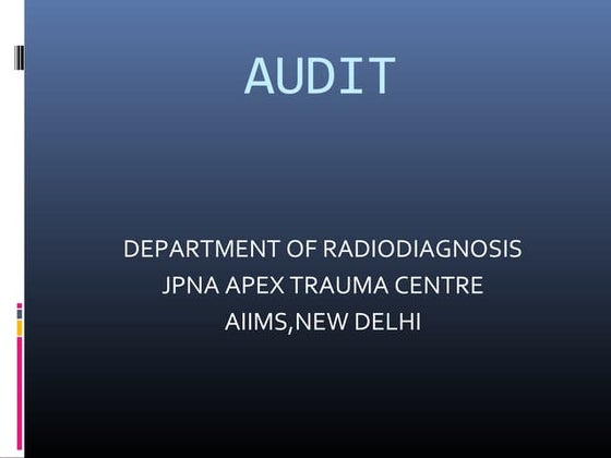  RADIODIAGNOSIS AUDIT