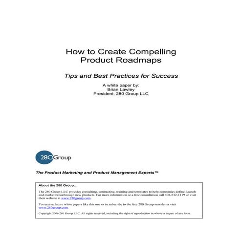 How to Create Compelling Product Roadmaps