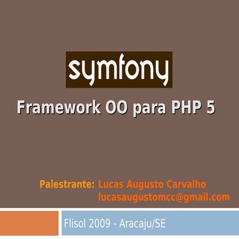 Palestra - Symfony Framework MVC PHP 5