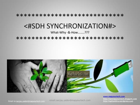 Synchronization and timing loop presentation -mapyourtech