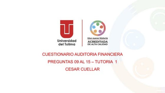 T-2 CUESTIONARIO AUDITORIA FINANCIERA 9 A 16