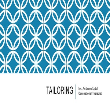 Tailoring