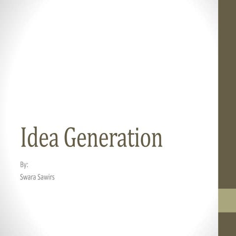 Task 5   idea generation