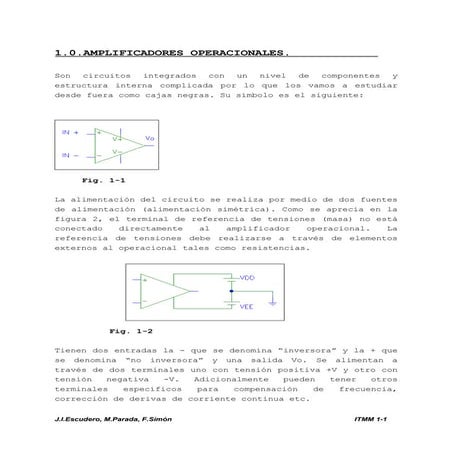 Tema 1. amplificadores operacionales