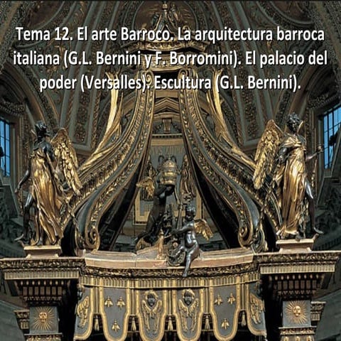 Tema 12. El arte barroco