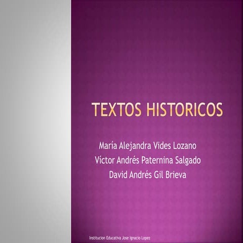 Textos historicos