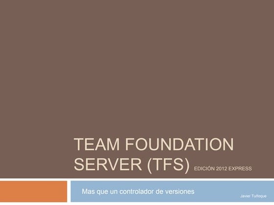 Tfs 2012   tutorial