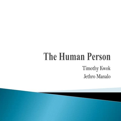 The human person