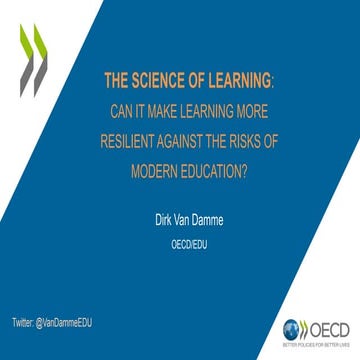 The science of learning. can it make learning more resilient against the risk...