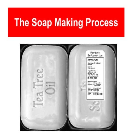 The soap making process