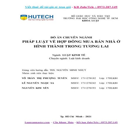 Đề Tài Pháp Luật Về Hợp Đồng Mua Bán Nhà Ở Hình Thành Trong Tương Lai.docx