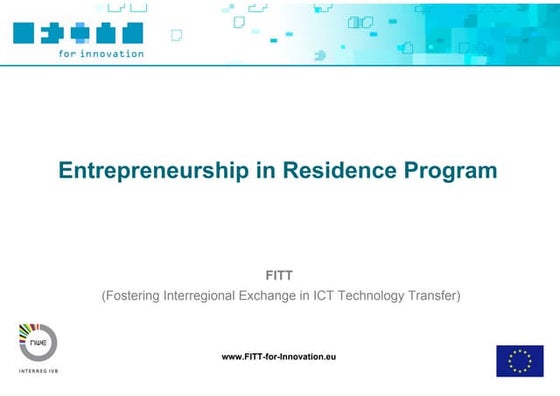 Toolbox Entrepreneurship In Residence Ppt Final