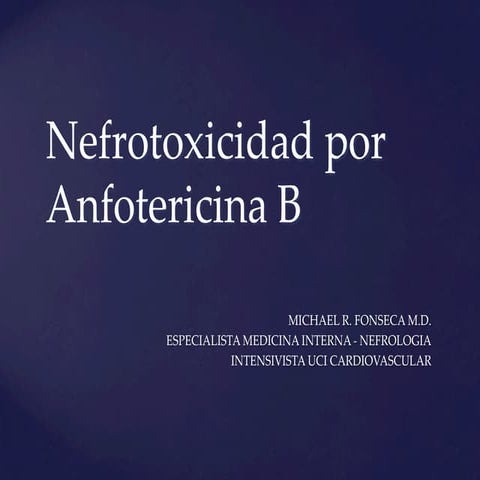 Toxicidad por Anfotericina B