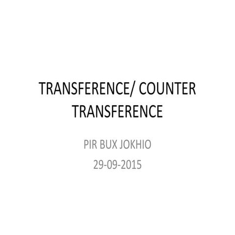 Transference