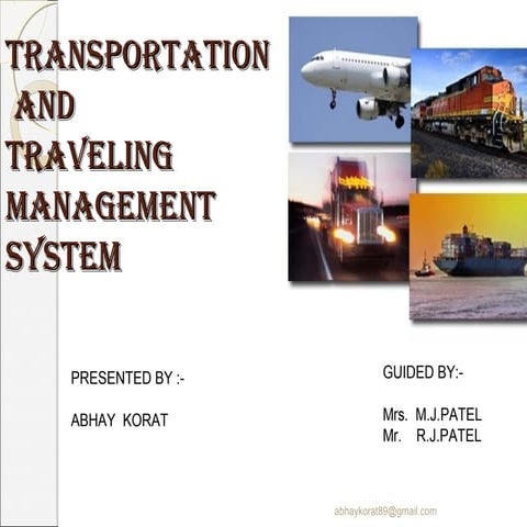 Transportation management system