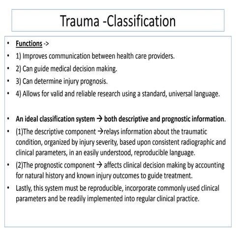   cervical Trauma  classification