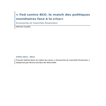 Fed contre BCE: le match des politiques monétaires face à la crise