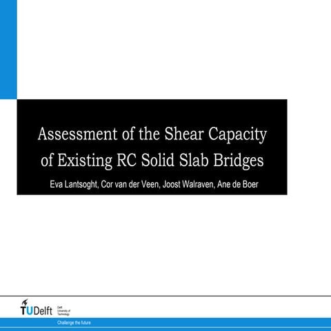 Assessment of the Shear Capacity of Existing Reinforced Concrete Solid Slab B...