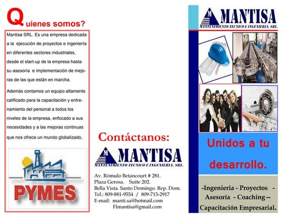 Triptico 2013 mantisa.