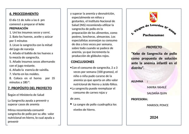 triptico de sangrecita receta e importancia