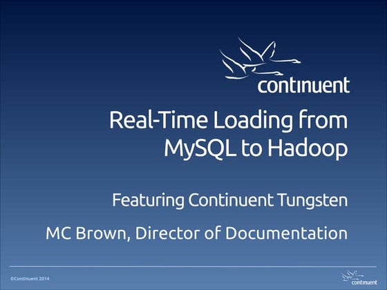 Real-Time Data Loading from MySQL to Hadoop with New Tungsten Replicator 3.0