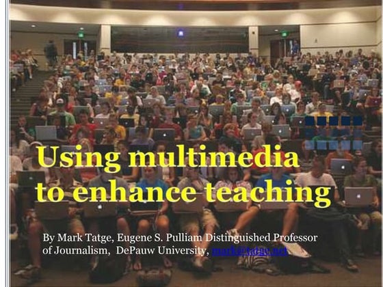 Using Multimedia in Business Journalism